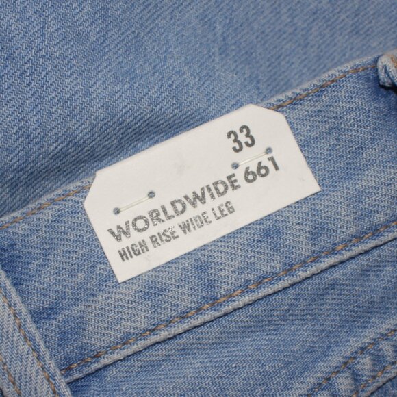 NWT Wrangler Worldwide 611 Wide Leg Crop Jeans Plus Size 33 - Picture 10 of 14